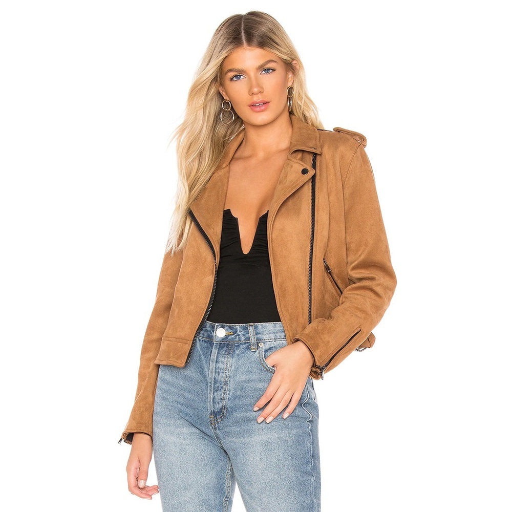 Suede Moto Jacket